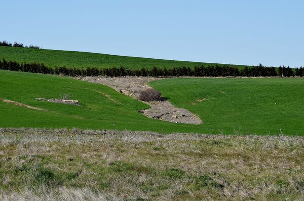 Erosion in einem Ackerschlag